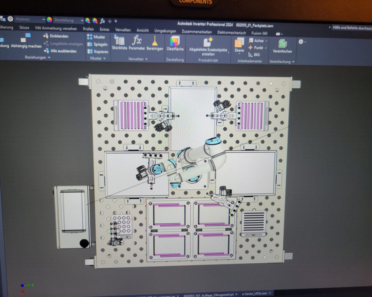 CAD and conception of LeitVIEW pick & place RoboVision