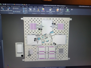 CAD and conception of LeitVIEW pick & place RoboVision